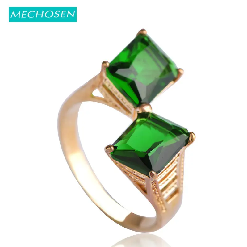Кольца в благородном стиле MECHOSEN модные стразы свадебные кольца для невесты