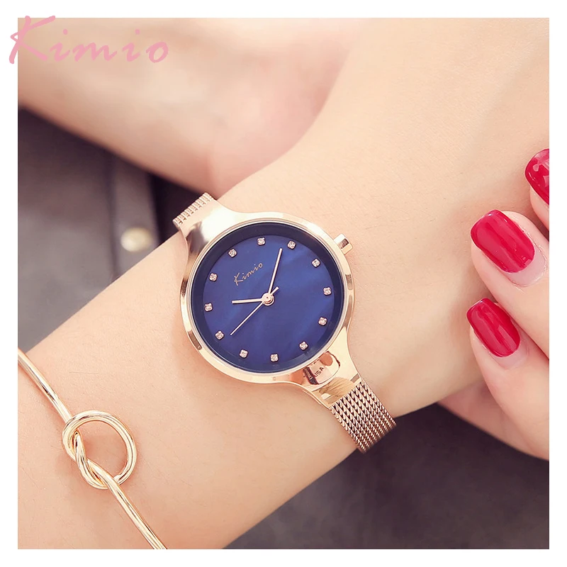 Kimio Relojes Mujer наручные часы браслет Кварцевые часы для женщин женские часы Женское платье Relogio Feminino для женщин