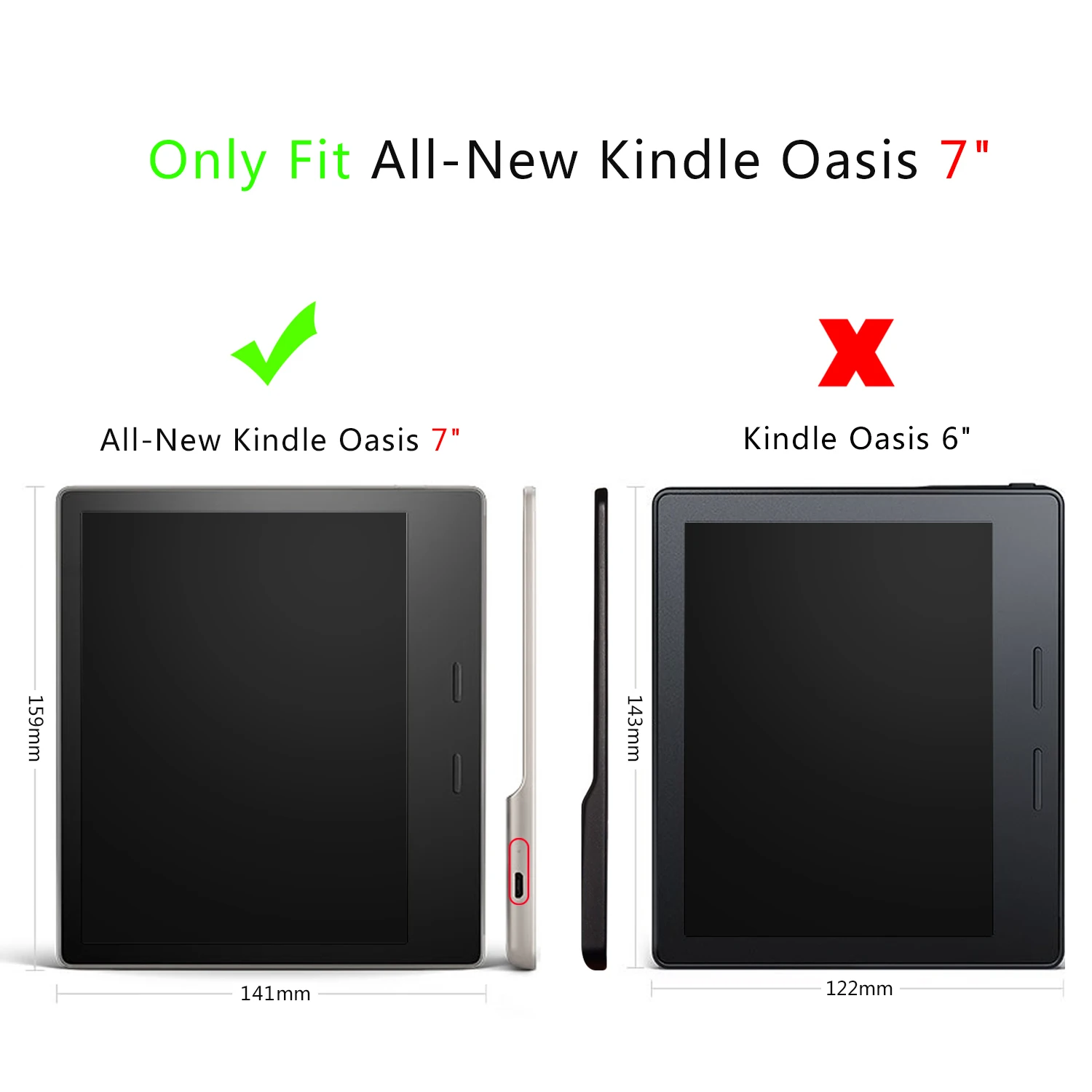 Новый смарт Кастер печать для Amazon Kindle Oasis 7 дюймов 2017 e ридер защитный PU кожаный