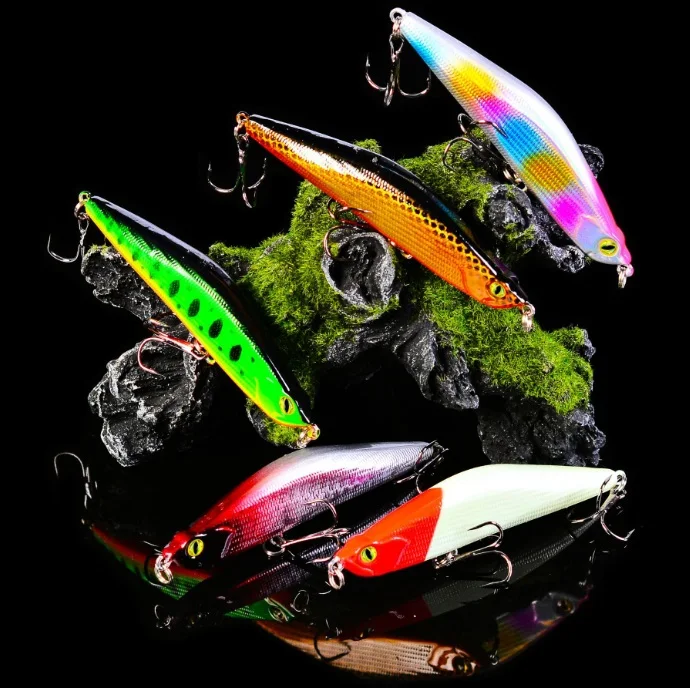 

Strong nylong materials fake fish five colors 9cm 16g suitable for ocean boat fishing speed lure bait pencil