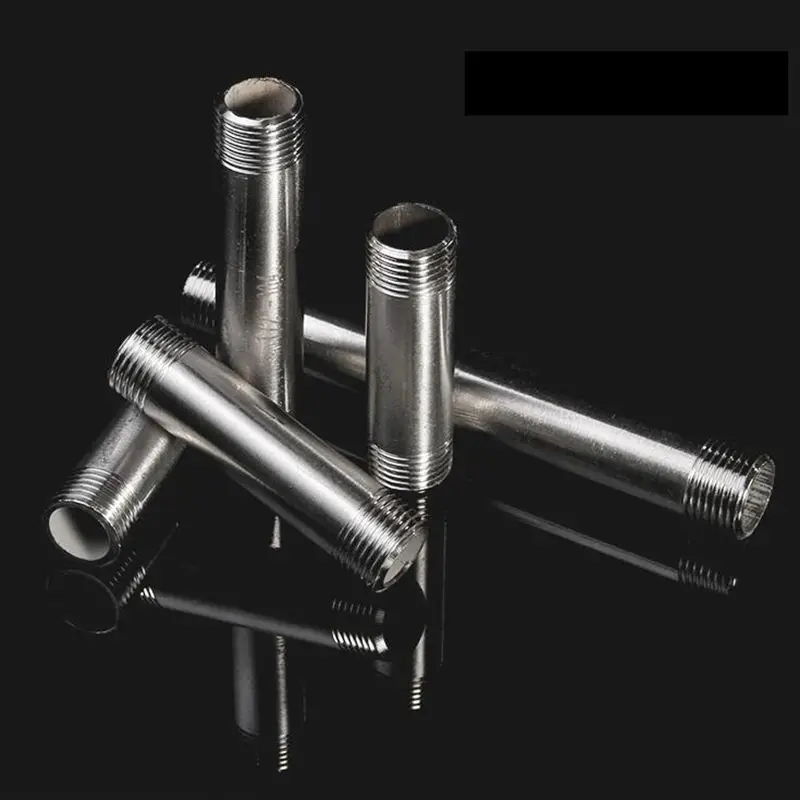 1/4 &quotНаружная Двойная резьба равна 200 мм полировка удлинитель трубы фитинг 304