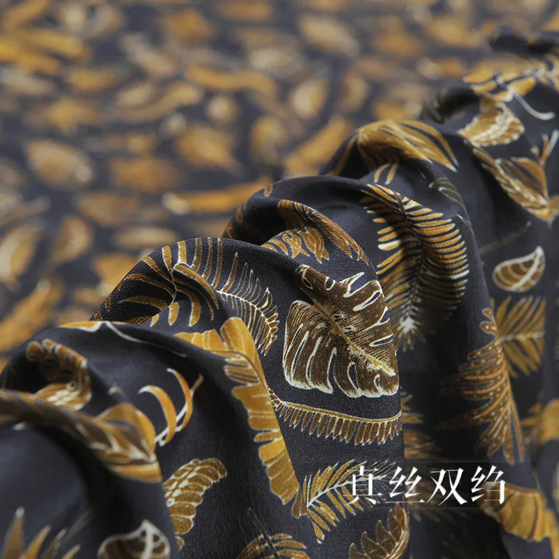 Новинка шелковая крепдешиновая Ткань 16 мм для весны и лета ткань с принтом