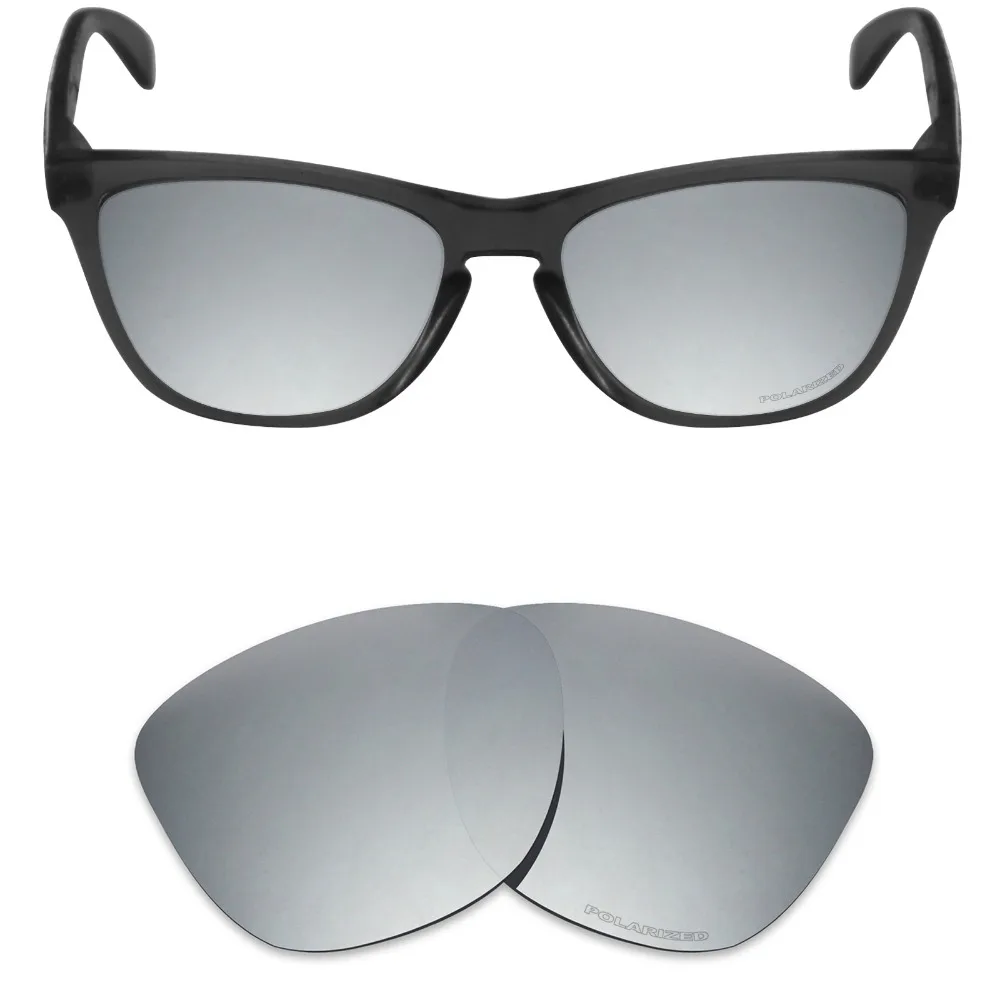 

Mryok+ POLARIZED Resist SeaWater Replacement Lenses for Oakley Frogskins Sunglasses Silver Titanium