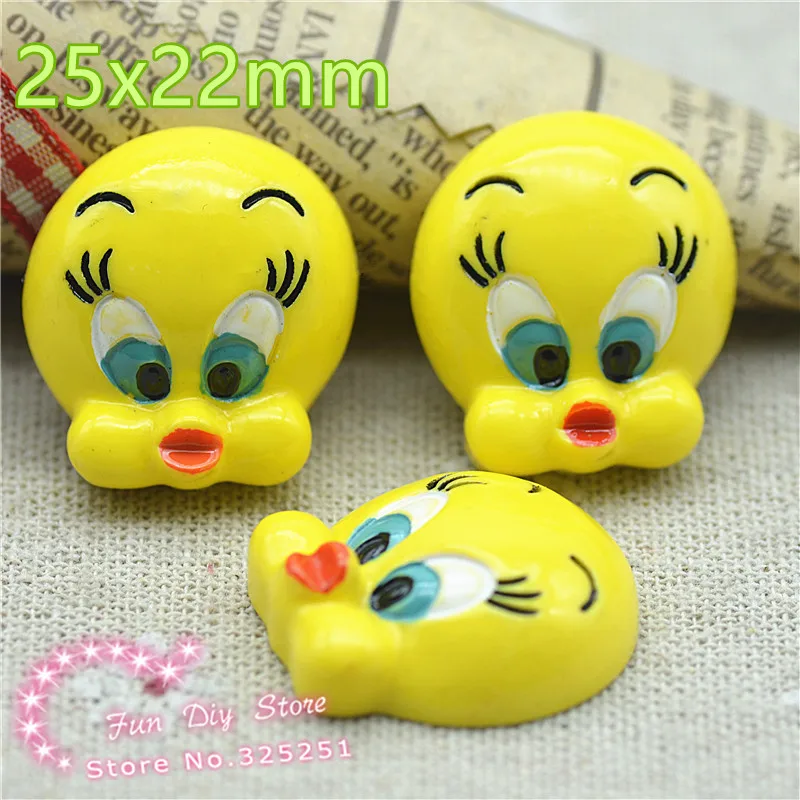 

25X22mm little duck Resin Cabochon| Flat Back Cartoon Duck Scrapbooking