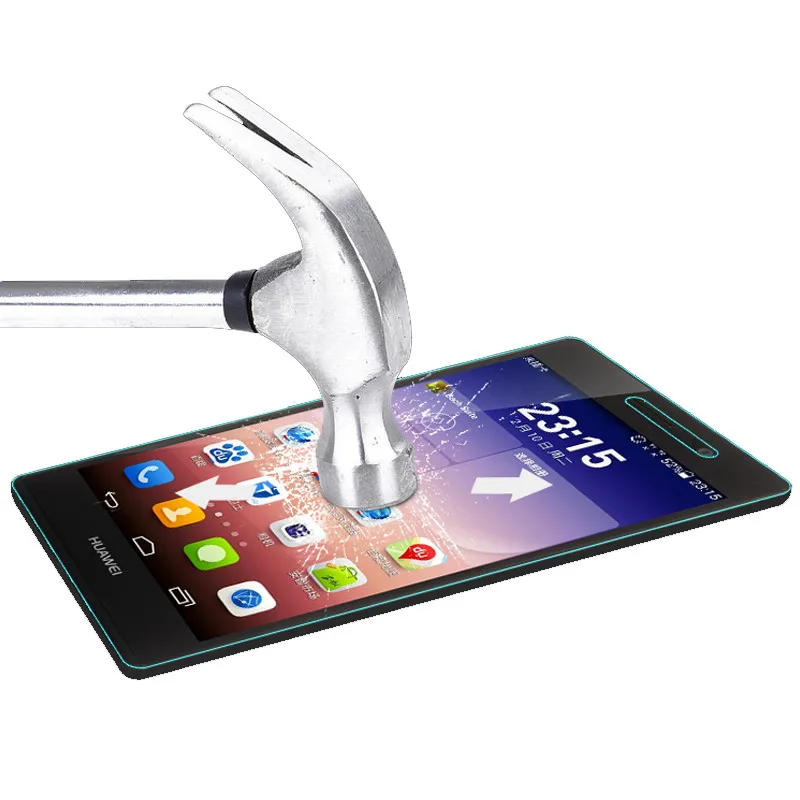 Для huawei Ascend P7 закаленное Стекло защитная пленка оригинальный 2.5D с уровнем