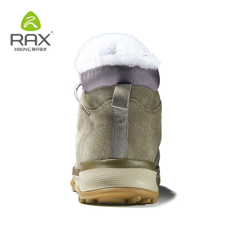 RAX/мужские теплые флисовые ботинки; прогулочная обувь; Мужские дышащие зимние ботинки; теплая походная обувь; мужские треккинговые ботинки; зимняя Треккинговая обувь