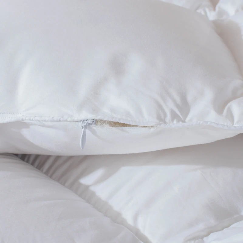 P & M Белый 100% утиный пух одеяло зима осень стеганое постельные принадлежности
