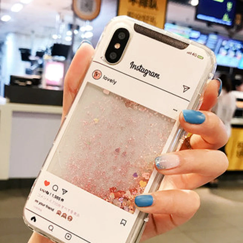 Жидкий чехол для Xiaomi 5C 5S 5X 6X Примечание 3 Mix 2S Redmi S2 4A 4X5 плюс 5A 6A 3 6 Pro с мультипликационным принтом Instagram Мягкий силиконовый чехол