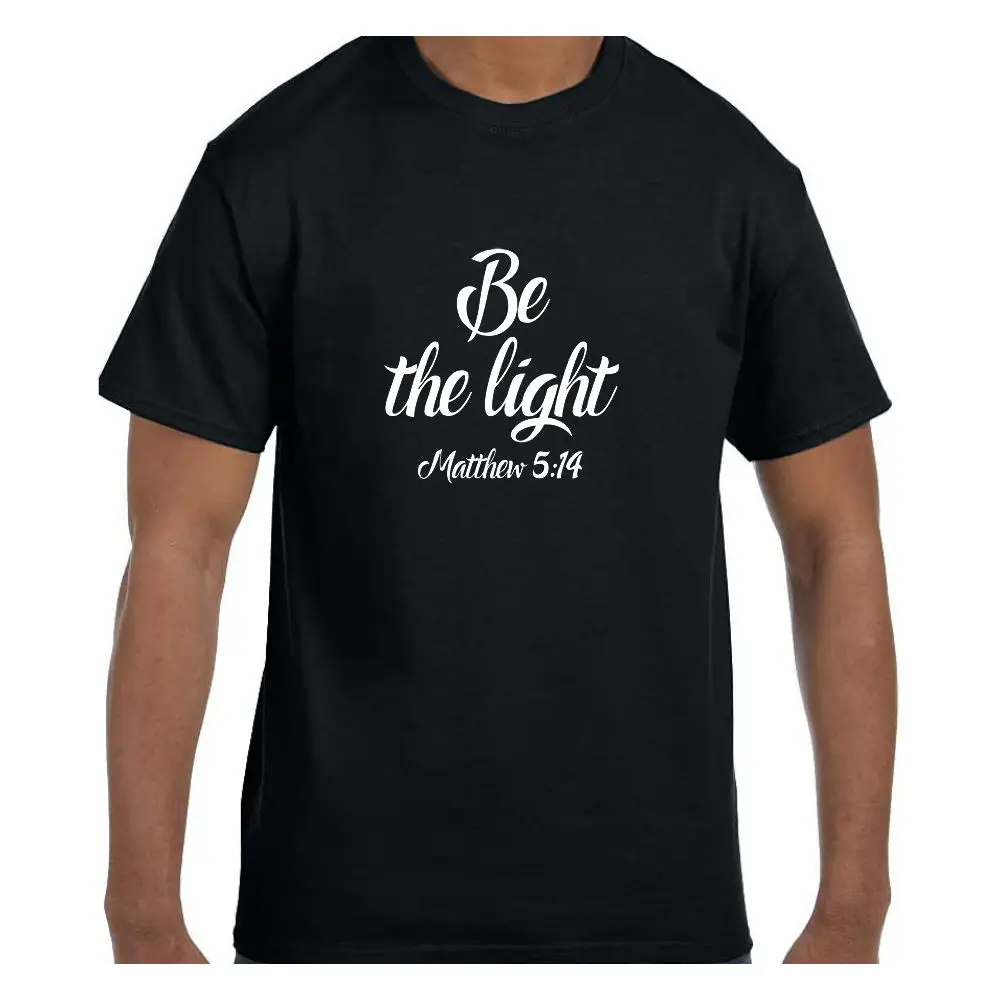 Христианская вера футболка с Иисусом Be the Light Matthew 5:14 короткий/длинный рукав