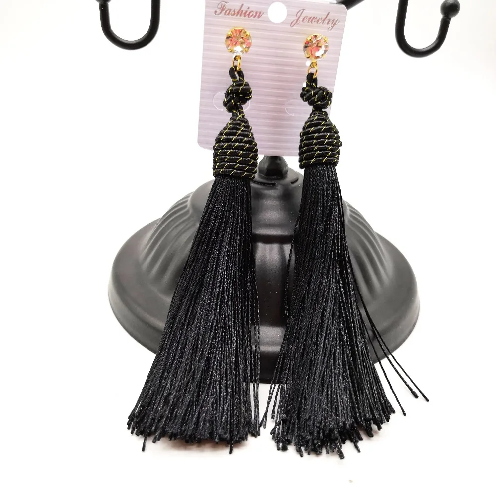 2019 богемные этнические длинные серьги с кисточками женские новые модные