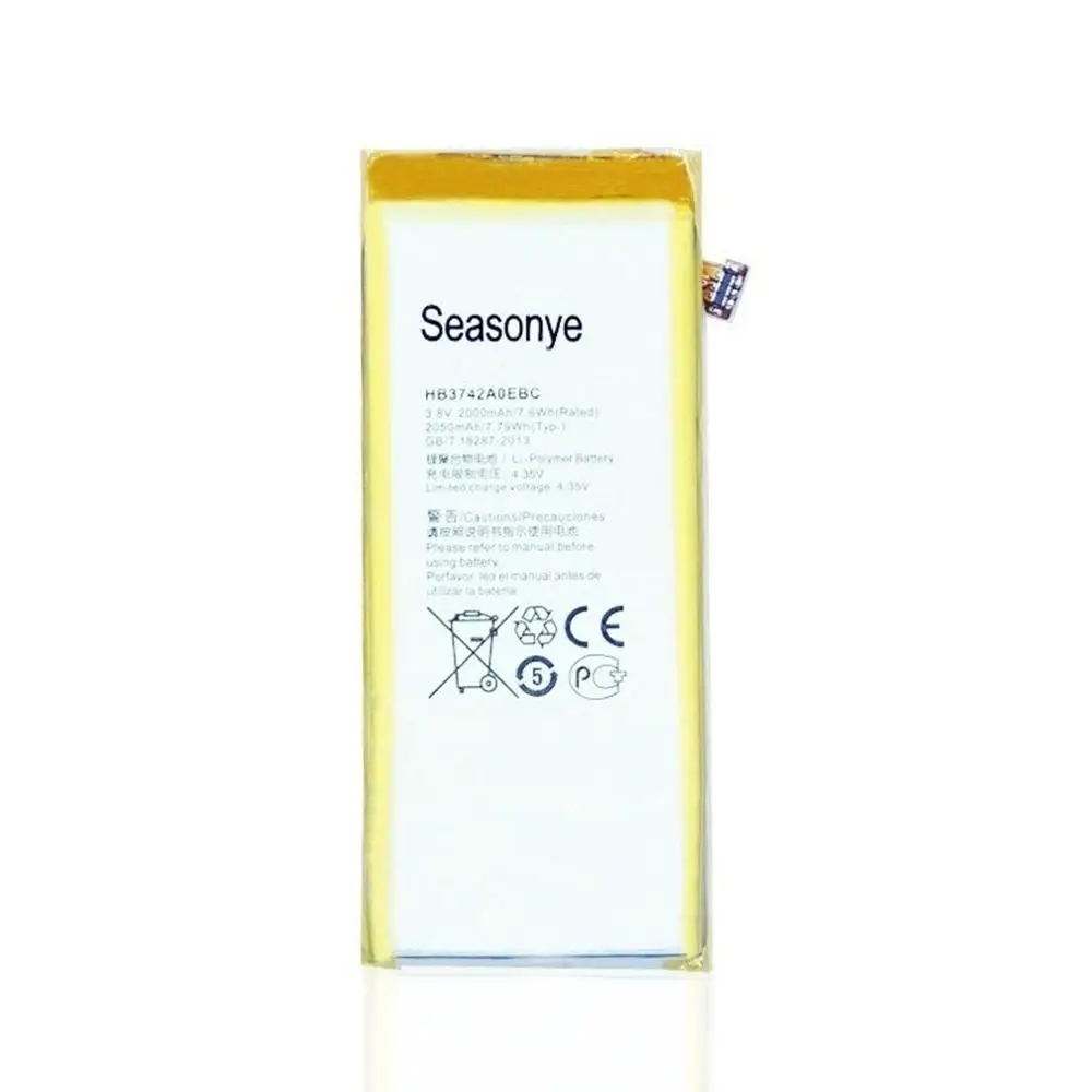 Seasonye 2000 мАч/7.6Wh HB3742A0EBC сменный аккумулятор чехол для мобильного телефона Huawei Ascend P6