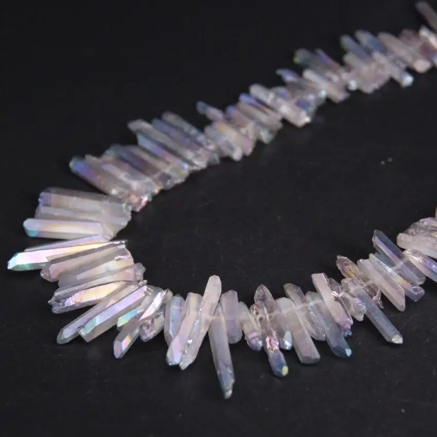 Бусины россыпью из сплава радуги и титана 15 5 дюйма|loose beads|crystal stickdiy jewelry making |
