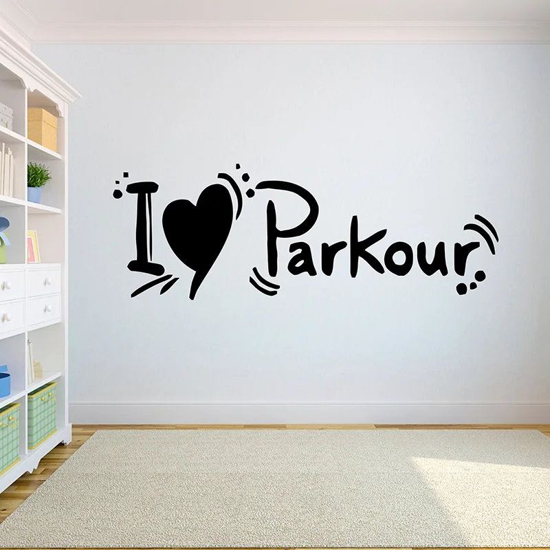 Parkour Wall Decal Extreme sports Vinyl stickers Jumping Street Cities Sport Decals lovers room decoration G994 | Дом и сад