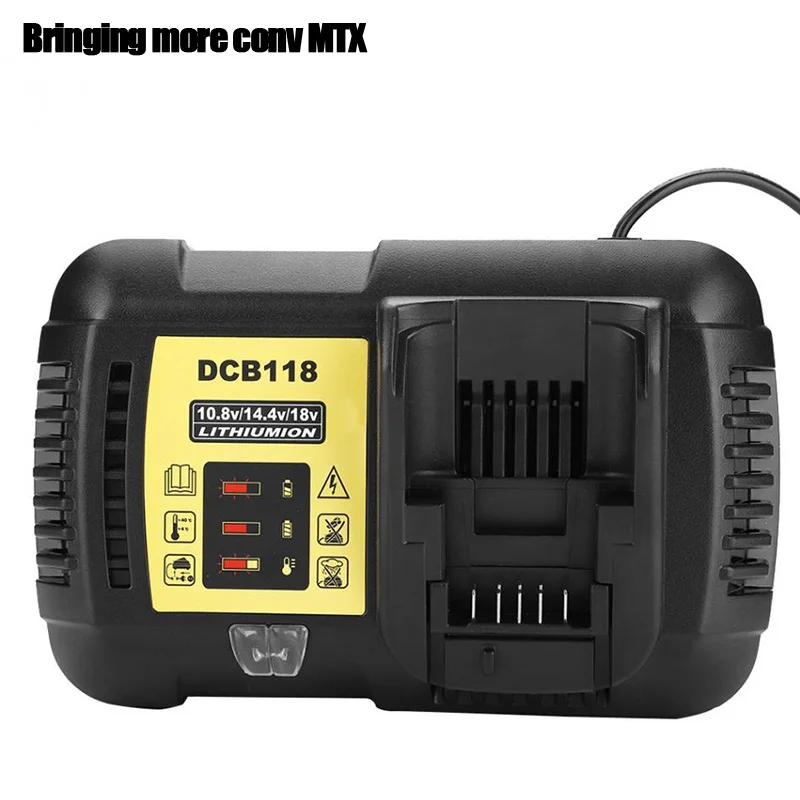 Зарядное устройство DCB118 для литий-ионных аккумуляторов Dewalt 10 8 В 12 14 4 18 в 20 макс.