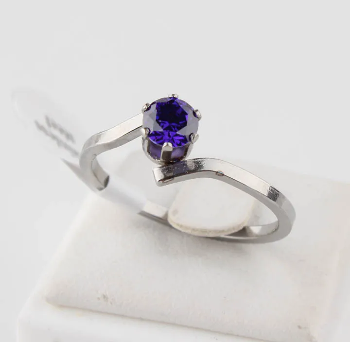 Модные ювелирные изделия 3 цвета синие красные CZ из нержавеющей стали|fashion rings|ring