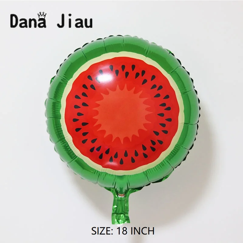 18 дюймов Арбузные шары из алюминиевой фольги для дня рождения вечеринки Балон