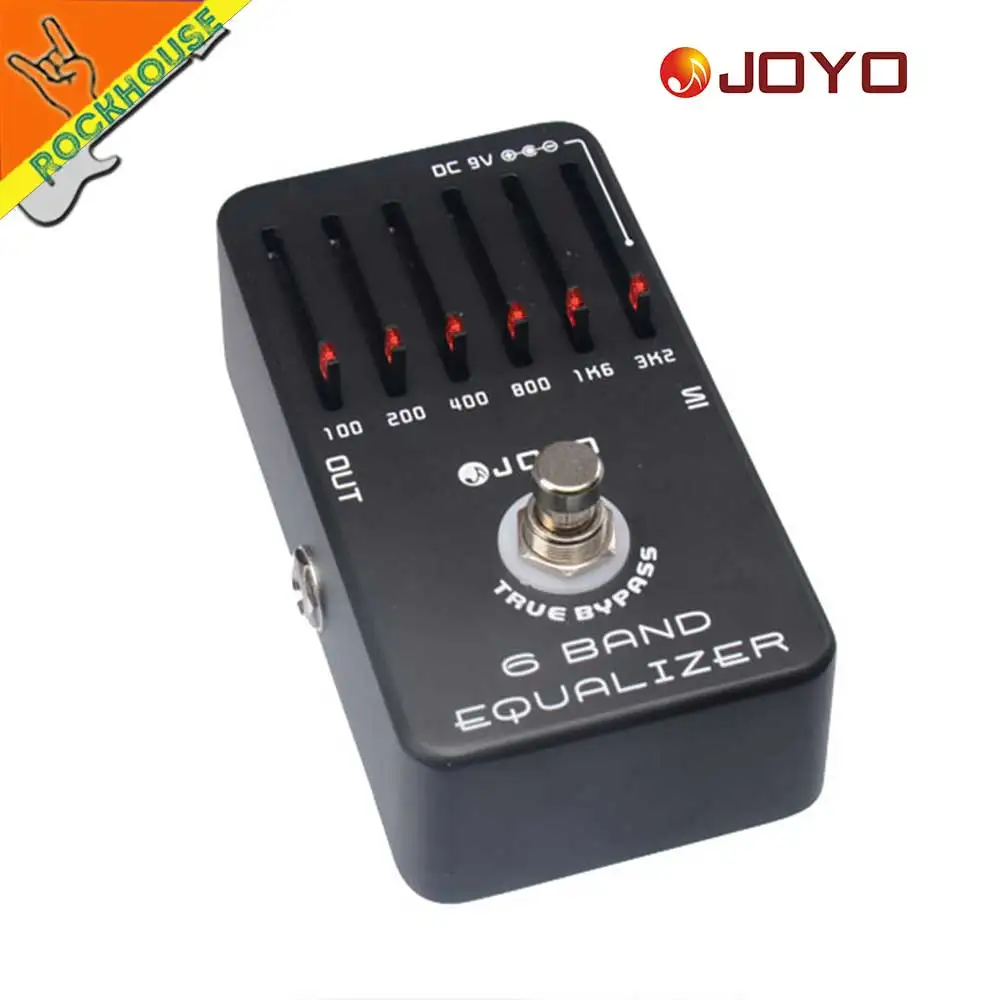 JOYO 6 полос эквалайзер для гитары эквалайзера Гитарные эффекты педаль Stompbox