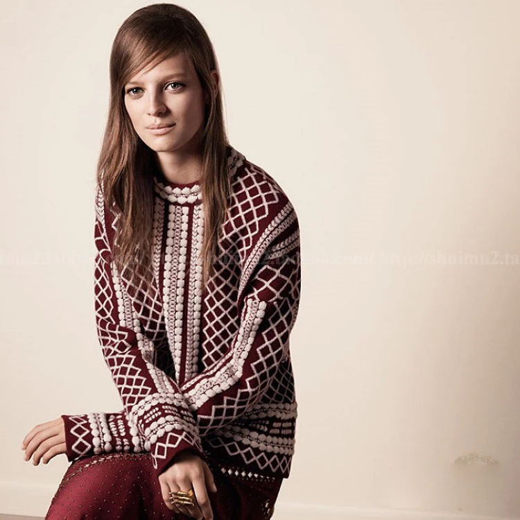 Потрясающее зимнее женское пальто модное вязаное шерстяное элегантное манто femme