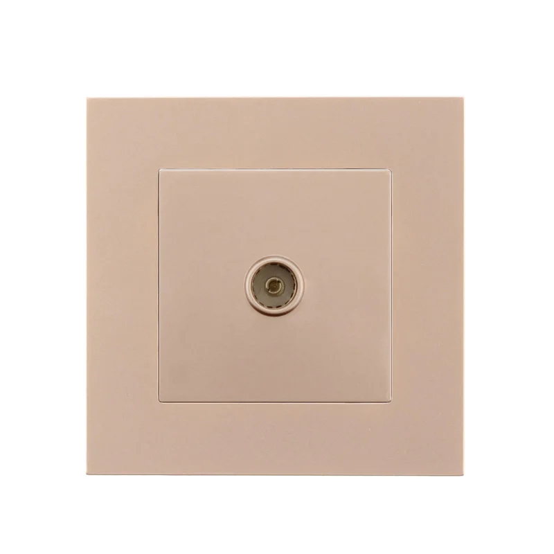TV Outlet Rj45 настенная розетка Интернет-розетка с ТВ-розеткой двойная компьютерная розетка ПК пластиковая панель RJ45 Интернет-компьютерный разъем - Тип: TV Outlet