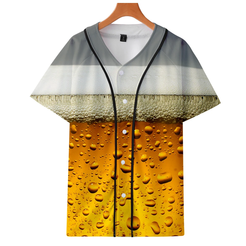 Beer day 3D New Clothes Summer Casual baseball t-shirt Women and Men 2019 Tops Hot Sale Short Sleeve t-shirts plus size | Женская одежда