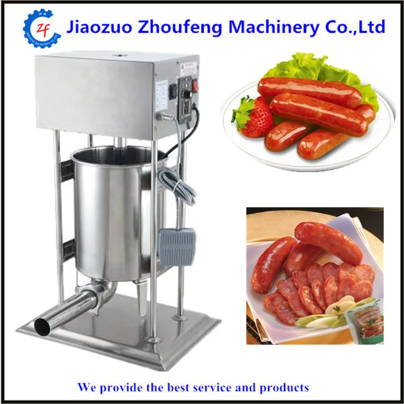 Коммерческий Электрический 220В 12л автоматический колбасный наполнитель машина