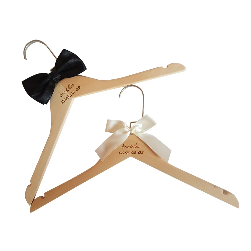 Персонализированные Свадебные вешалки Набор невесты и жениха свадебное платье