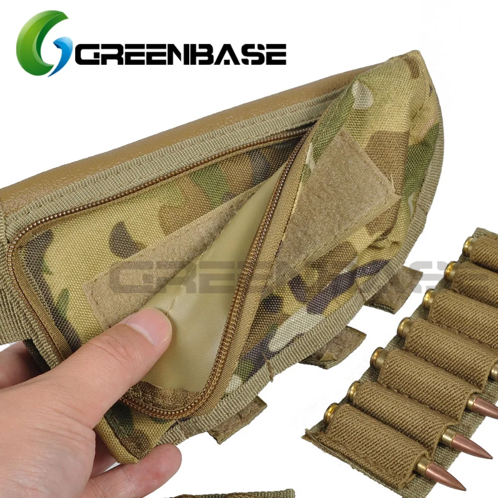Greenbase Тактический приклад дробовик прикладом Ammo Портативный чехол в виде ракушки
