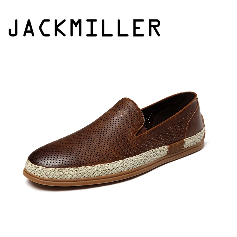 Мужские легкие лоферы Jackmiller Повседневные Дышащие туфли на плоской подошве