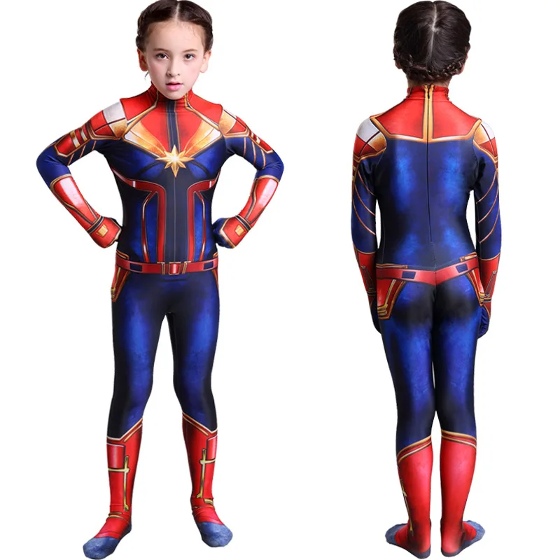 Новинка Детский карнавальный костюм капитана 3D для девочек комбинезон