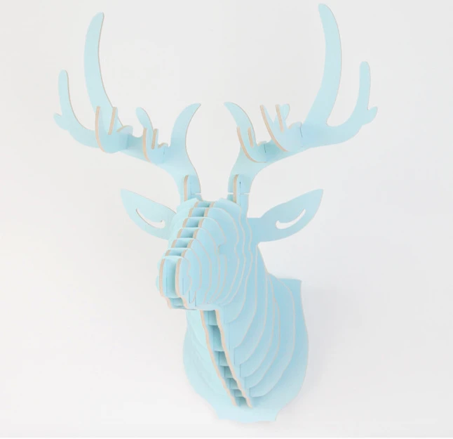 Подвесная голова оленя сделай сам креативное настенное украшение с изображением