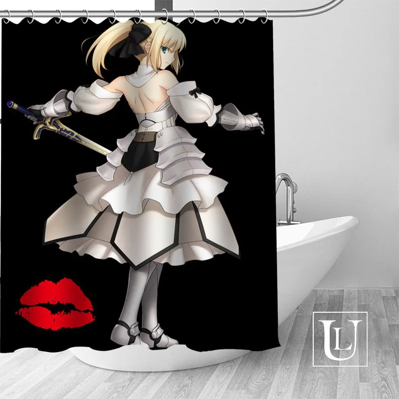 

Hot New Eco-friendly Sexy anime girls Shower Curtain Custom Bathroom Curtain modern Polyester Fabric Thick Waterproof Mildew
