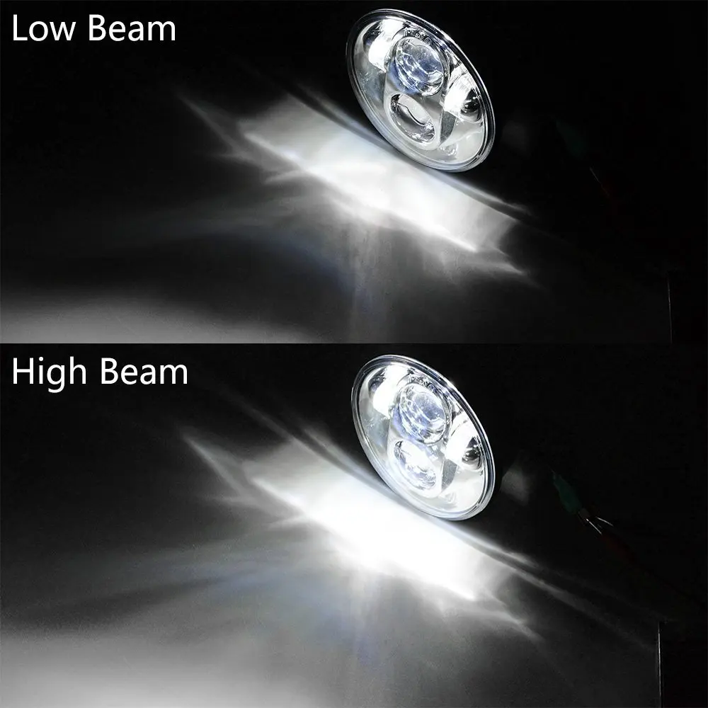 5.75 Inch Motos Headlight Bulb 5 3/4&quot High Low Beam H4 LED Headlamp Kit Driving Lights For Harley Motorcycle |