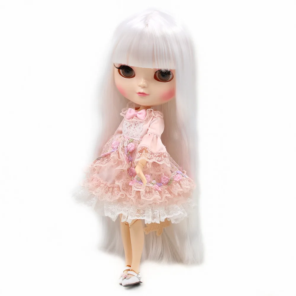 Кукла DBS blyth icy licca тело шарнирное новинка чистый белый мягкий длинные прямые
