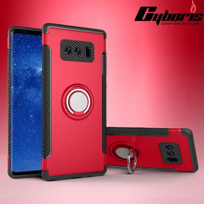 Металлический магнит чехол для samsung Galaxy J3 J5 J7 J2 J5 J7 Prime Note8 S8 S9 S7 край S8 плюс крышка для J330 J530 J730 Капа - Цвет: Red