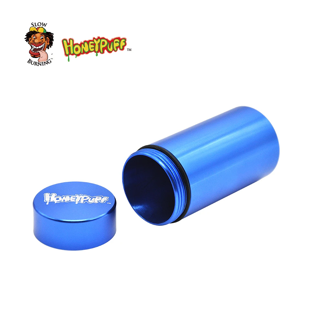 HONEYPUFF коробка для таблеток Водонепроницаемая Резиновая герметичная серебристая алюминиевая жестяная коробка для лекарств чехол для бутылки контейнер для хранения бутылок