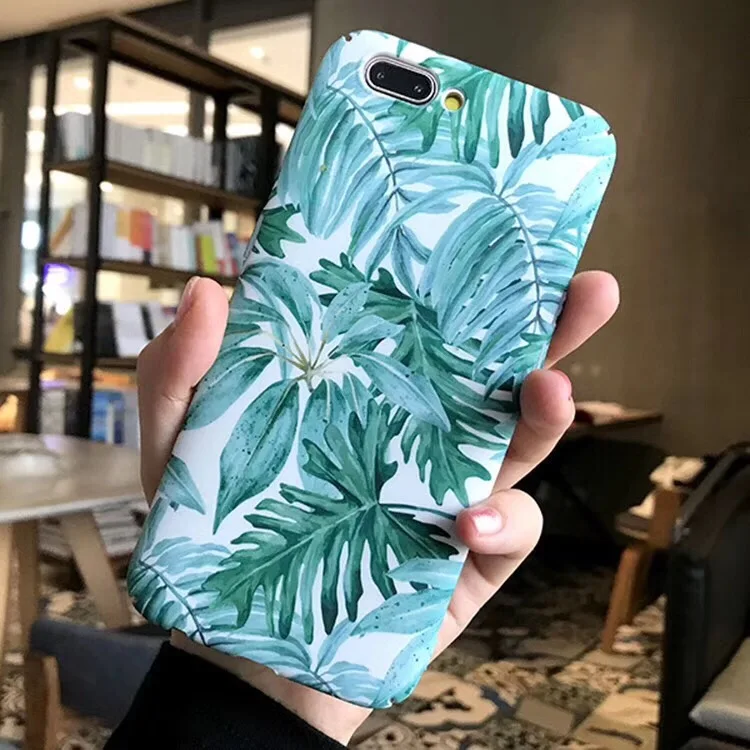 Модные дизайнерские акварелью дерево листья Узор Жесткий Пластик Матовая Корпус