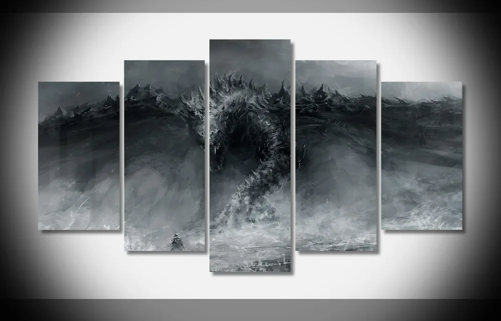 7330 Фэнтези Дракон обои HD плакат деревянной рамке галерея wrap art печать домашнего