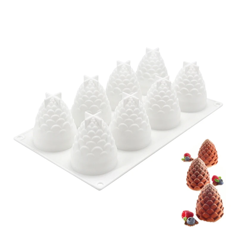 Силиконовая форма для торта Pinecones 1 шт. выпечки тортов кондитерских изделий