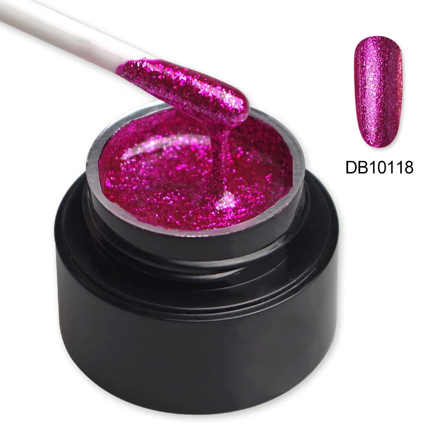 Новое поступление, Полупостоянный Платиновый гель Vernis, Супер Блестящие Блестки, УФ гель для ногтей, цветной гель, 11 цветов, MICHEY