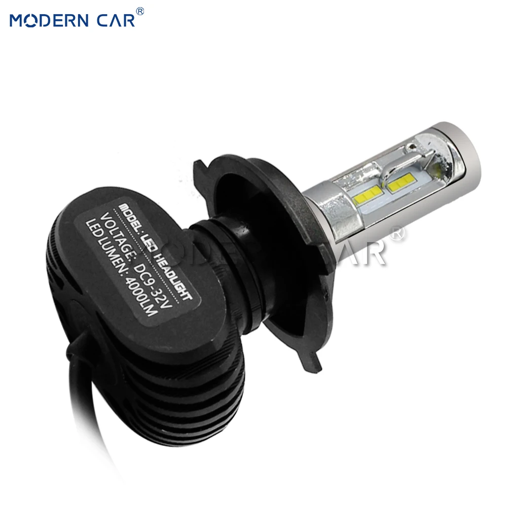 1 комплект * Сверхъяркие Автомобильные светодиодные фары S1 H1 H3 H4 Auto25W 4000 люмен H11 H13
