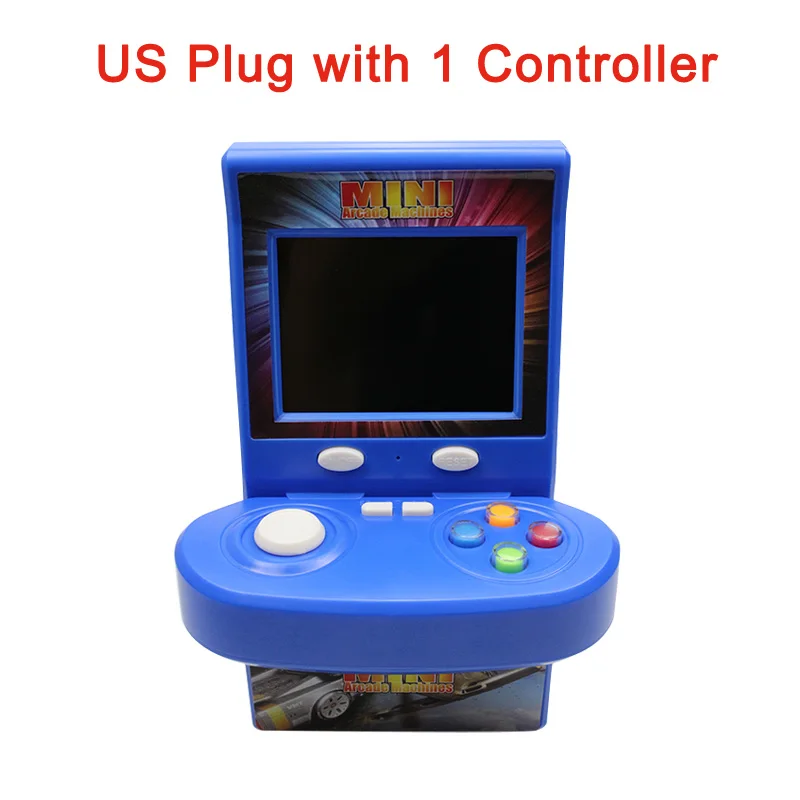 1pcs Blue-US 2,8 дюймовый экран мини портативный игровой плеер встроенные 100 игры с двумя контроллерами игровая машина Классическая портативная игровая консоль - Цвет: 1pcs Blue-US