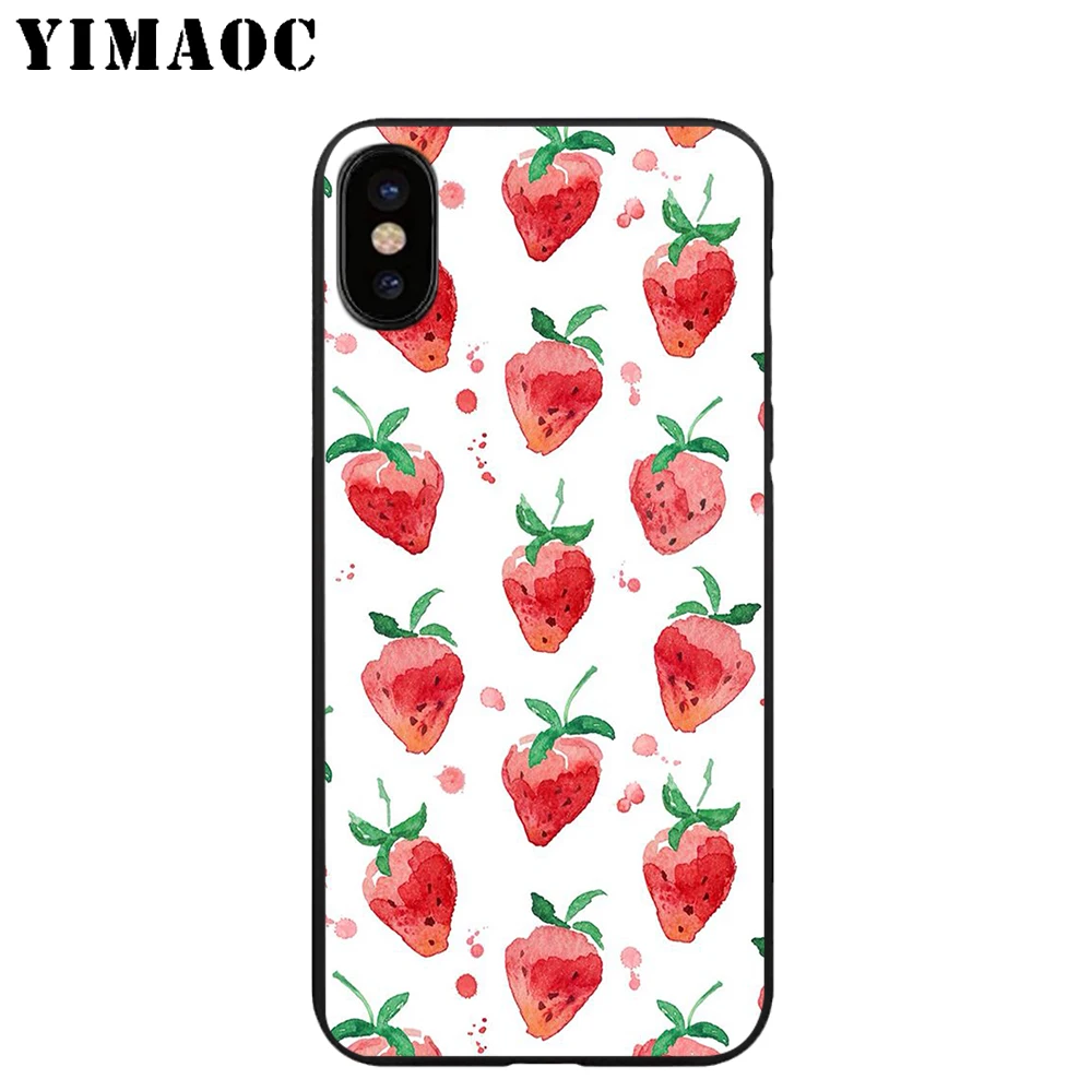 YIMAOC мозаичная картина Мягкий ТПУ Черный силиконовый чехол для iPhone X или 10 8 7 6 6S Plus 5
