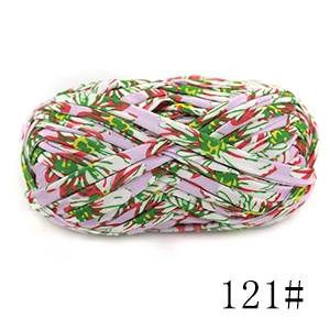 121 Jingxing, Новое поступление, печатные цвета, ручная трикотажная футболка, ткань, пряжа, лента для вязания крючком, пряжа, сделано в Китае, Шанхай, smb, ленточная пряжа - Цвет: 121