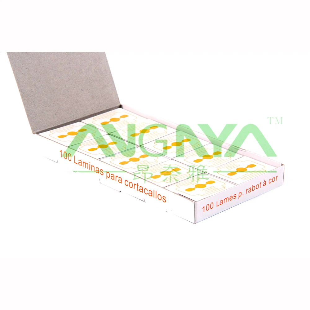 4 цвета профессиональный немецкий Рашпиль для удаления ног 100 шт. лезвия из