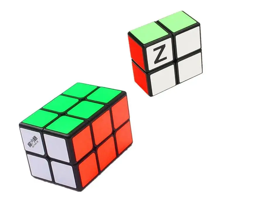 Cuber Скорость cubing Комплект 2x2x1 Супер флоппи Скорость cube и Qiyi 2x2x3 черный параллелепипед куб башня в форме