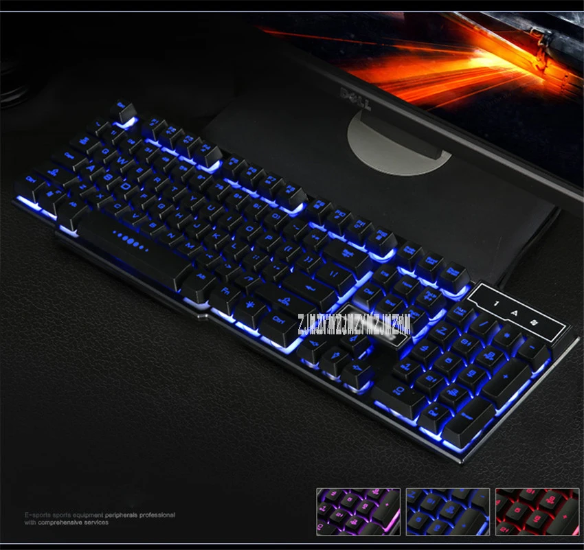 V8 клавиатуры с подсветкой игровой компьютер настольный домашний люминесцентный