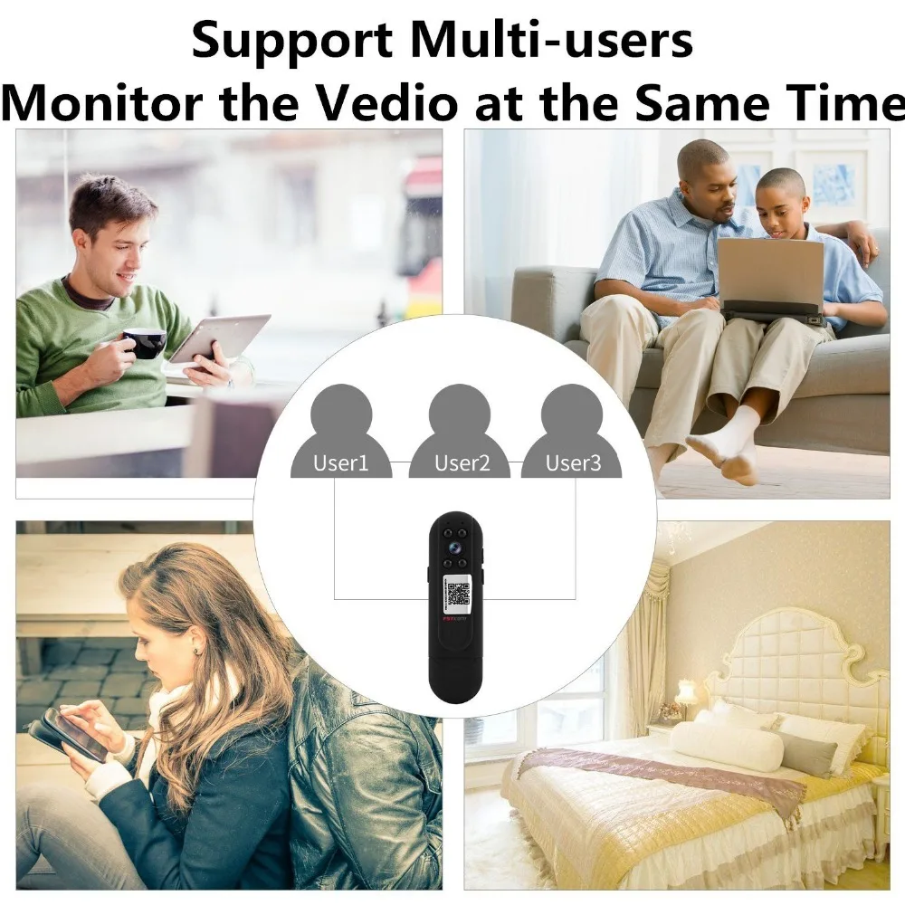 Беспроводной видеорегистратор Мини Wifi Full HD 1080P камера бизнес-ручка для записи