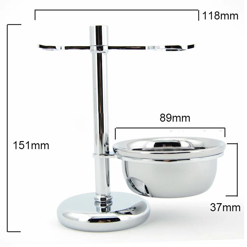 2 в 1 Для мужчин бритья инструментов Double Edge для щетки стойки рама + брить бороду