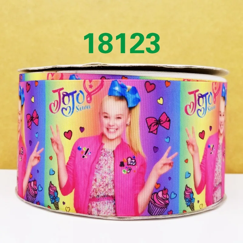 Бесплатная доставка 50 ярдов мультфильм печатных grosgrain ленты 18127 | Дом и сад