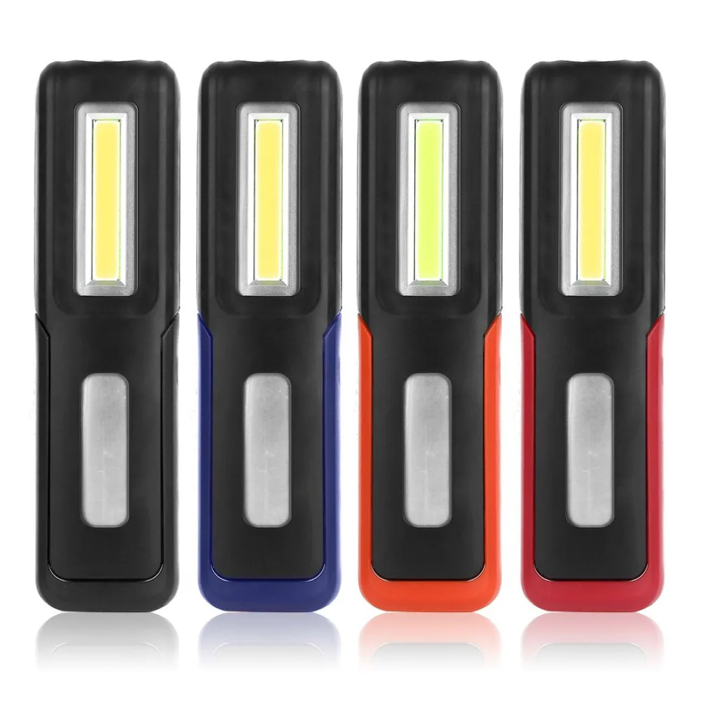 USB Перезаряжаемый светодиодный COB рабочий свет; мини-фонарик Фонарь подвесной светильник Открытый Кемпинг батарея Емкость дисплей 4 цвета